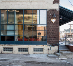 Exterior of modern love veterinary.