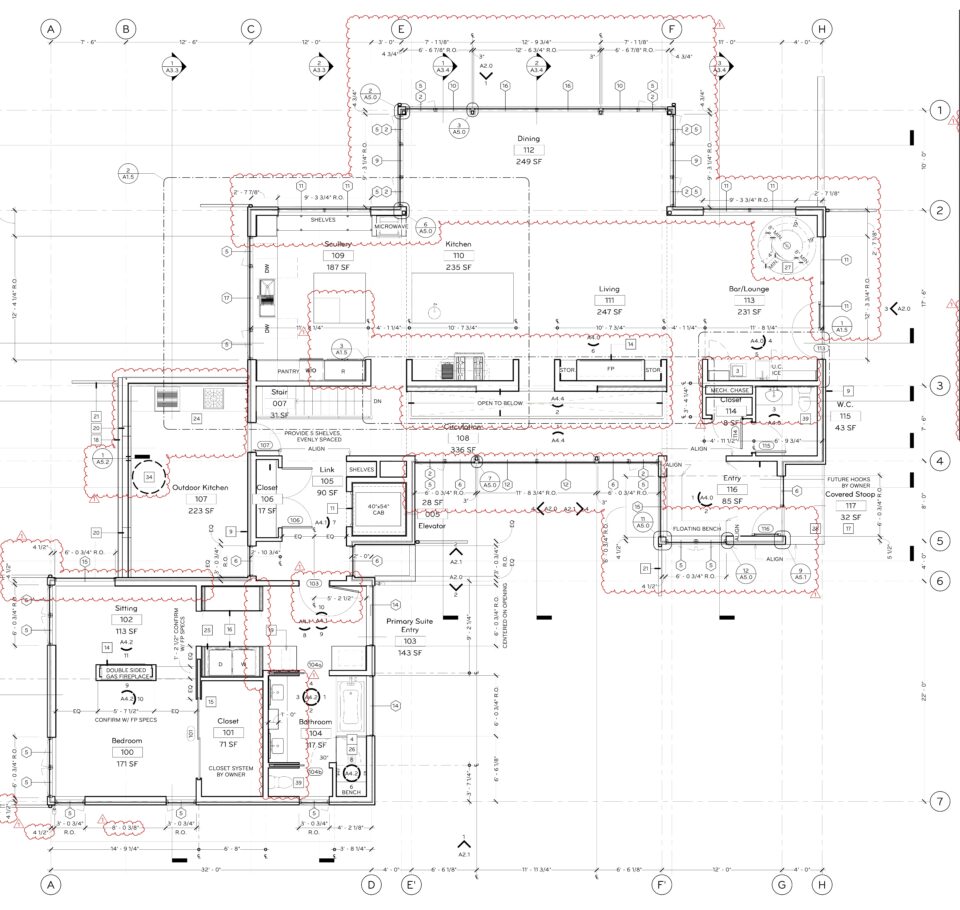 An architectural floor plan drawing.